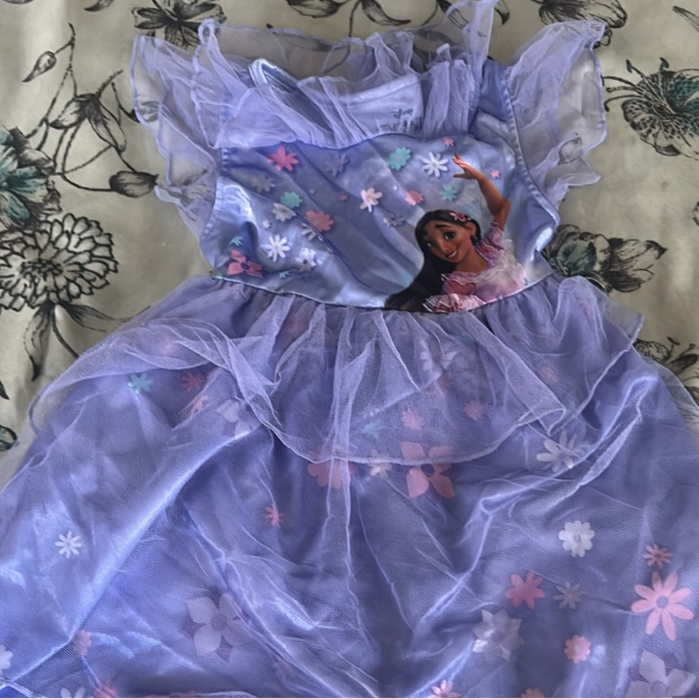 Disney Purple Dress with Floral Design